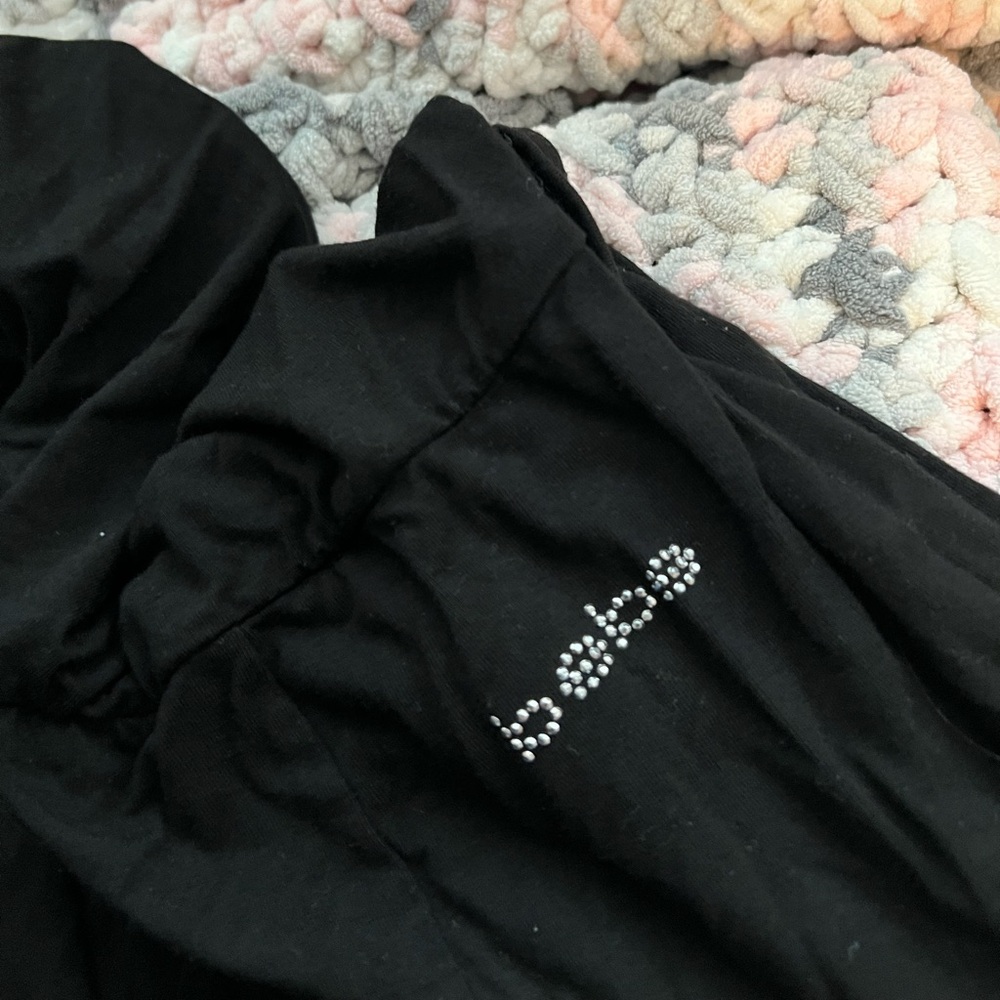 Bebe Black wide leg jumpsuit | romper - Picture 2 of 7
